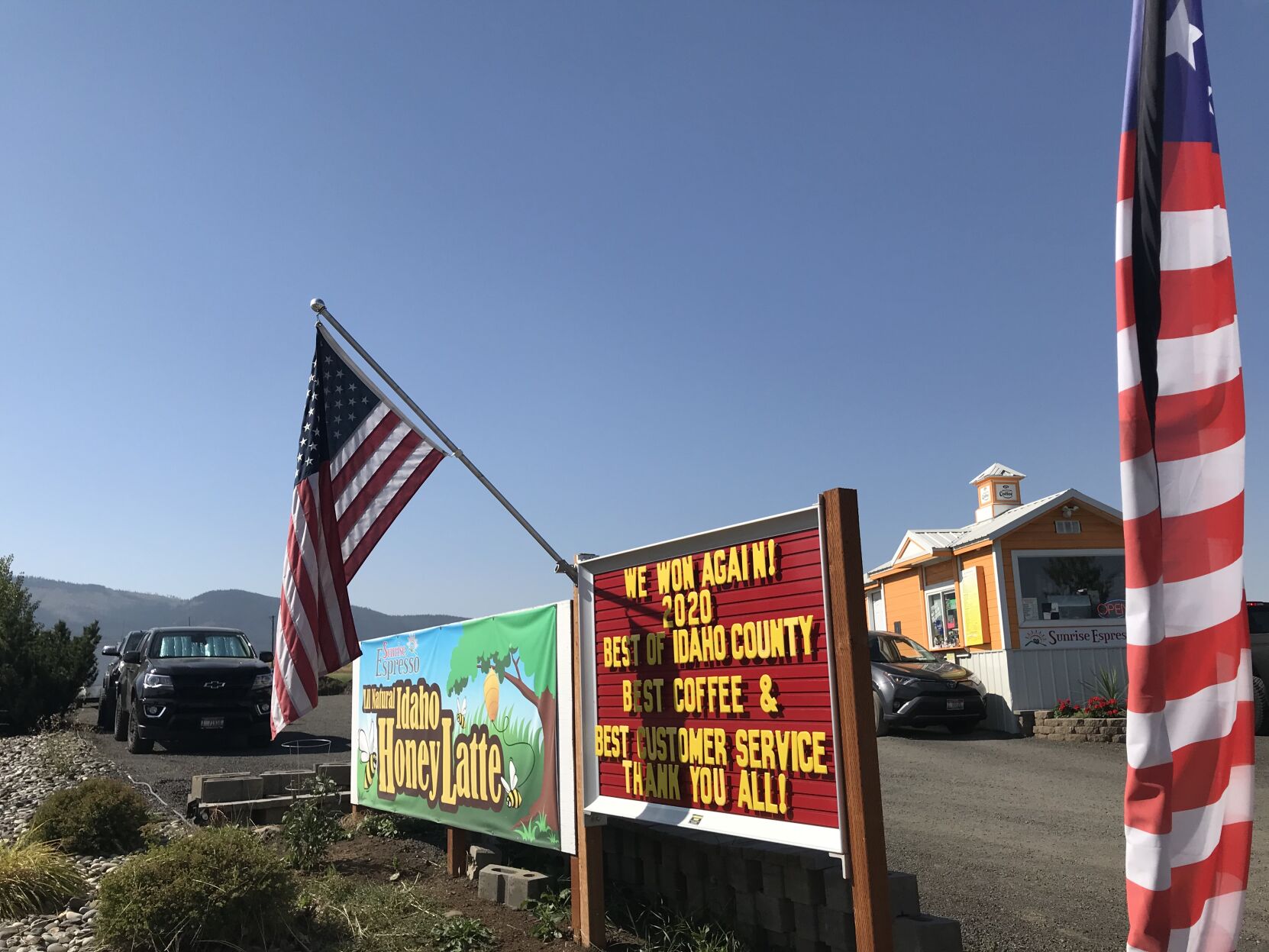 Sunrise Espresso sign photo